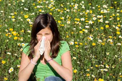درمان آلرژی بهاره در خانه
